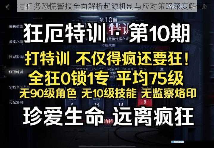 零号任务恐慌警报全面解析起源机制与应对策略深度解读