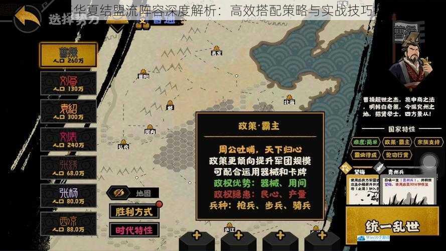 无悔华夏结盟流阵容深度解析：高效搭配策略与实战技巧指南