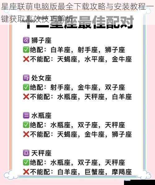 星座联萌电脑版最全下载攻略与安装教程一键获取高效技巧解析