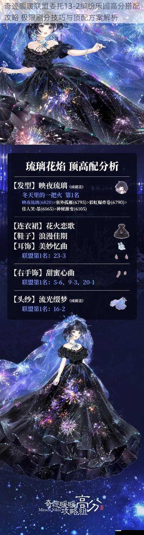 奇迹暖暖联盟委托13-2缤纷乐园高分搭配攻略 极限刷分技巧与顶配方案解析