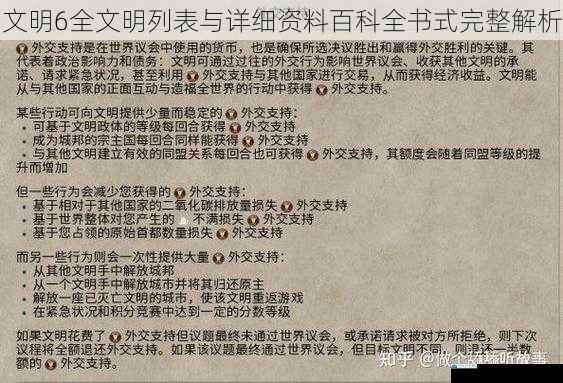 文明6全文明列表与详细资料百科全书式完整解析