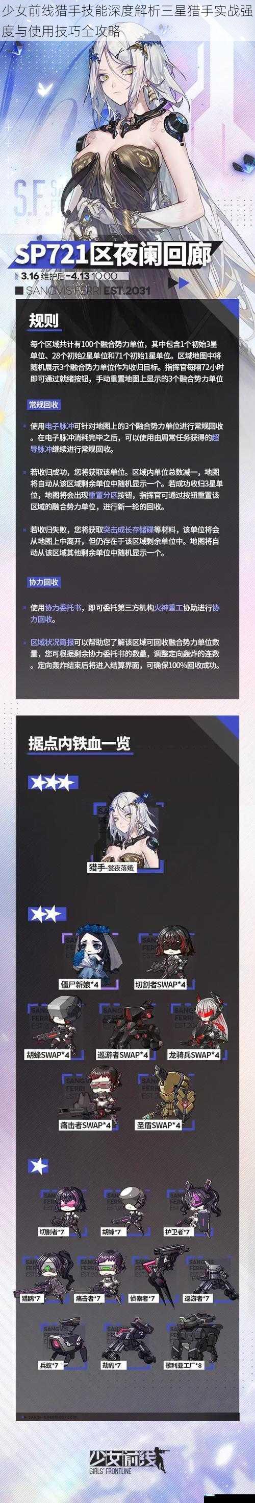 少女前线猎手技能深度解析三星猎手实战强度与使用技巧全攻略