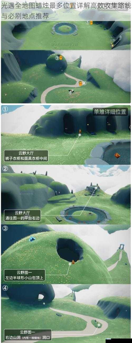 光遇全地图蜡烛最多位置详解高效收集路线与必刷地点推荐