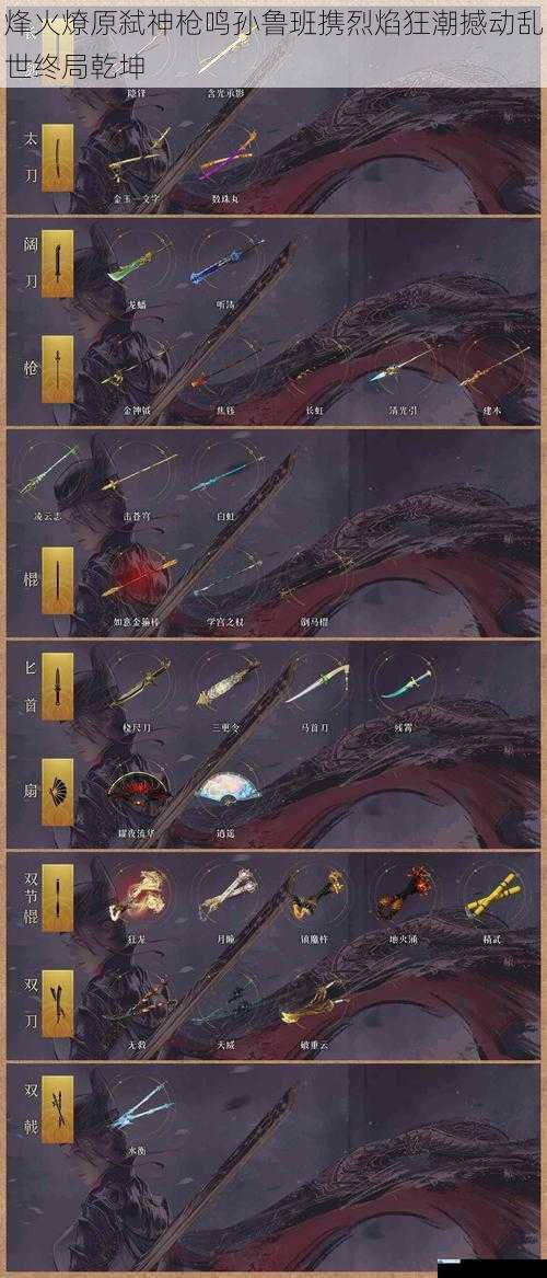 烽火燎原弑神枪鸣孙鲁班携烈焰狂潮撼动乱世终局乾坤