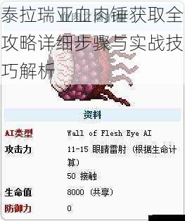 泰拉瑞亚血肉锤获取全攻略详细步骤与实战技巧解析