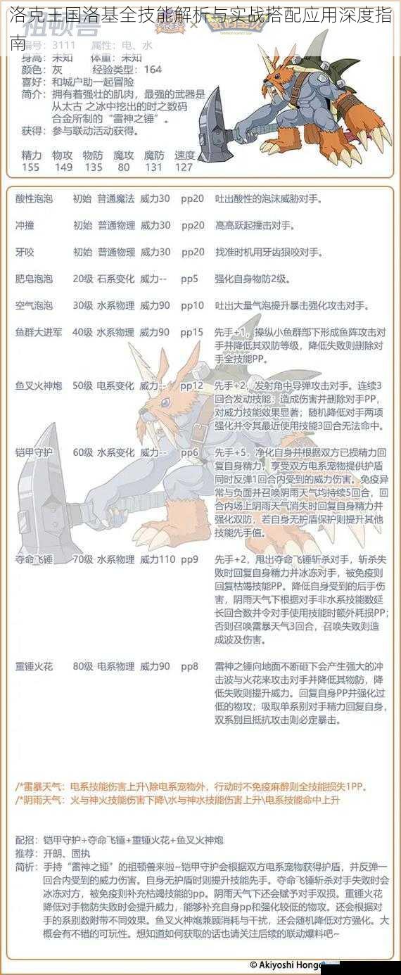 洛克王国洛基全技能解析与实战搭配应用深度指南