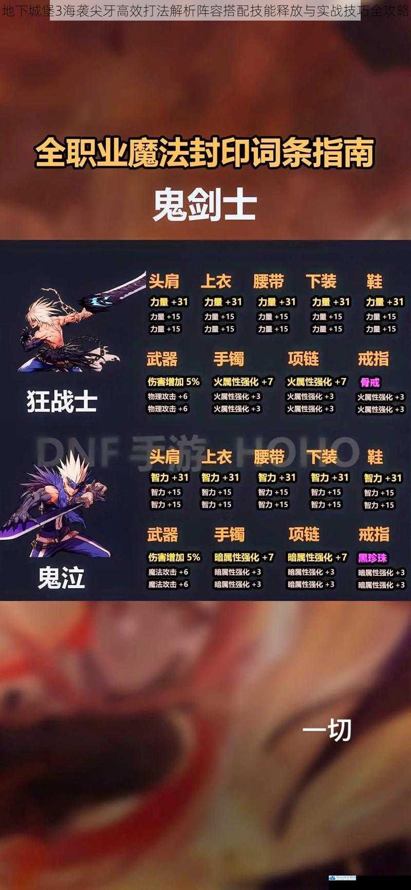地下城堡3海袭尖牙高效打法解析阵容搭配技能释放与实战技巧全攻略