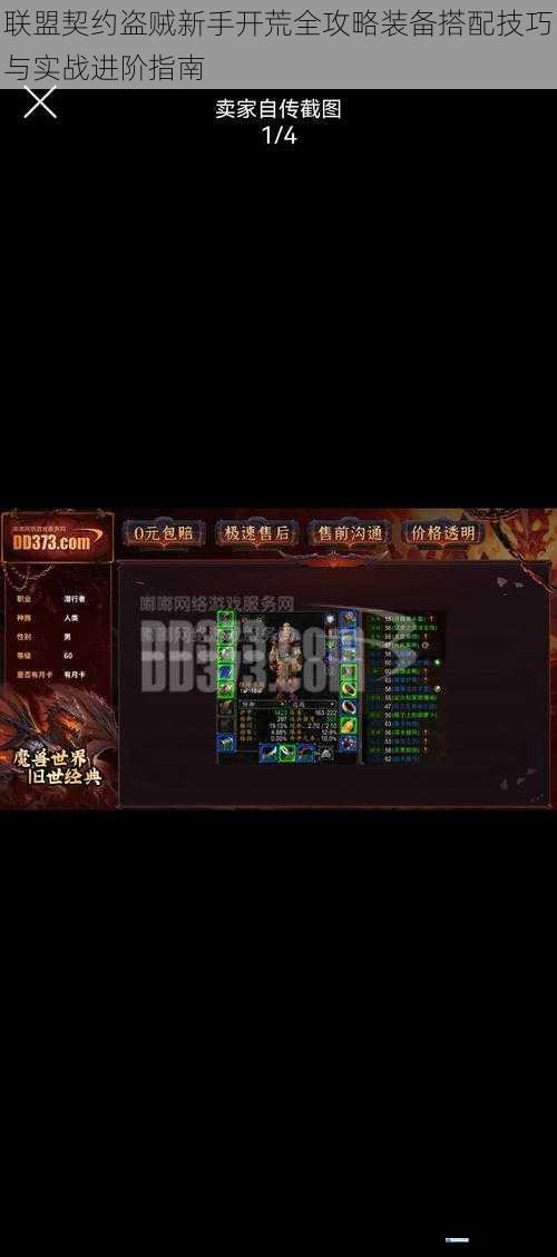 联盟契约盗贼新手开荒全攻略装备搭配技巧与实战进阶指南