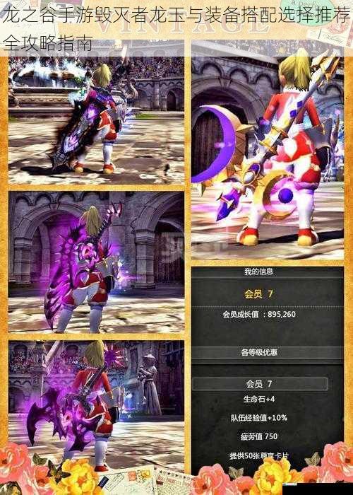 龙之谷手游毁灭者龙玉与装备搭配选择推荐全攻略指南