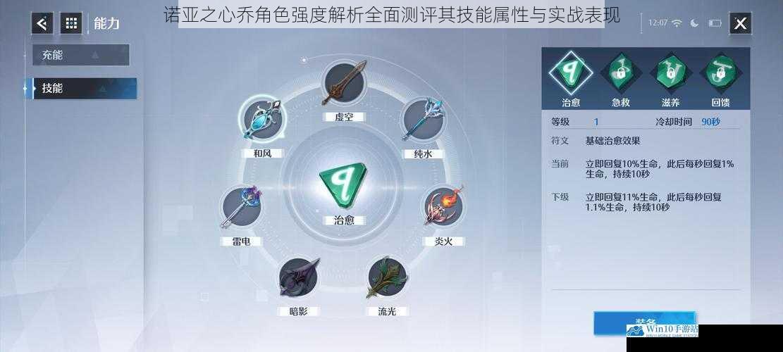 诺亚之心乔角色强度解析全面测评其技能属性与实战表现